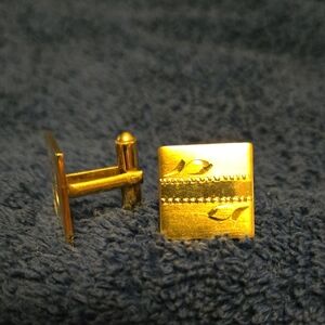 Gold Square Cufflinks